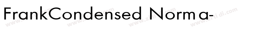 FrankCondensed Norma字体转换